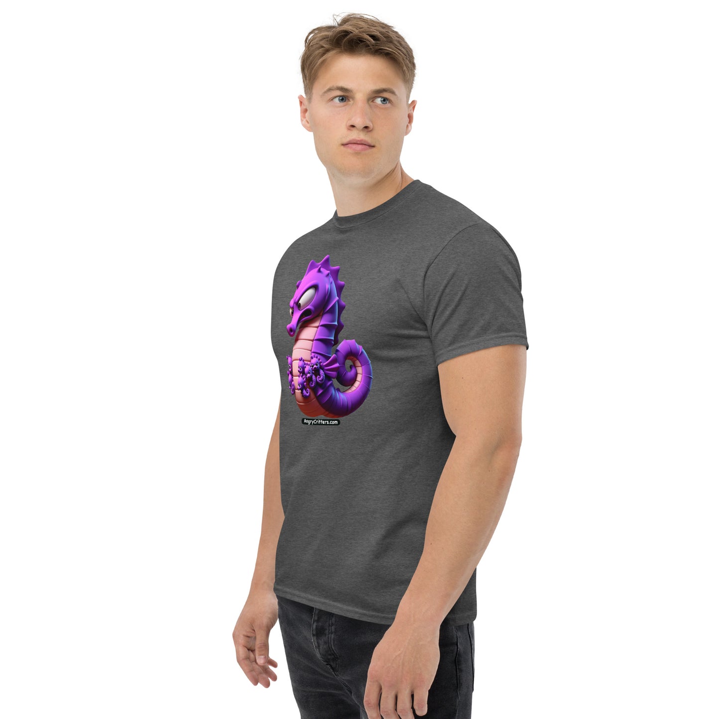 Angry Critters - Seahorse Dad, Men's classic tee