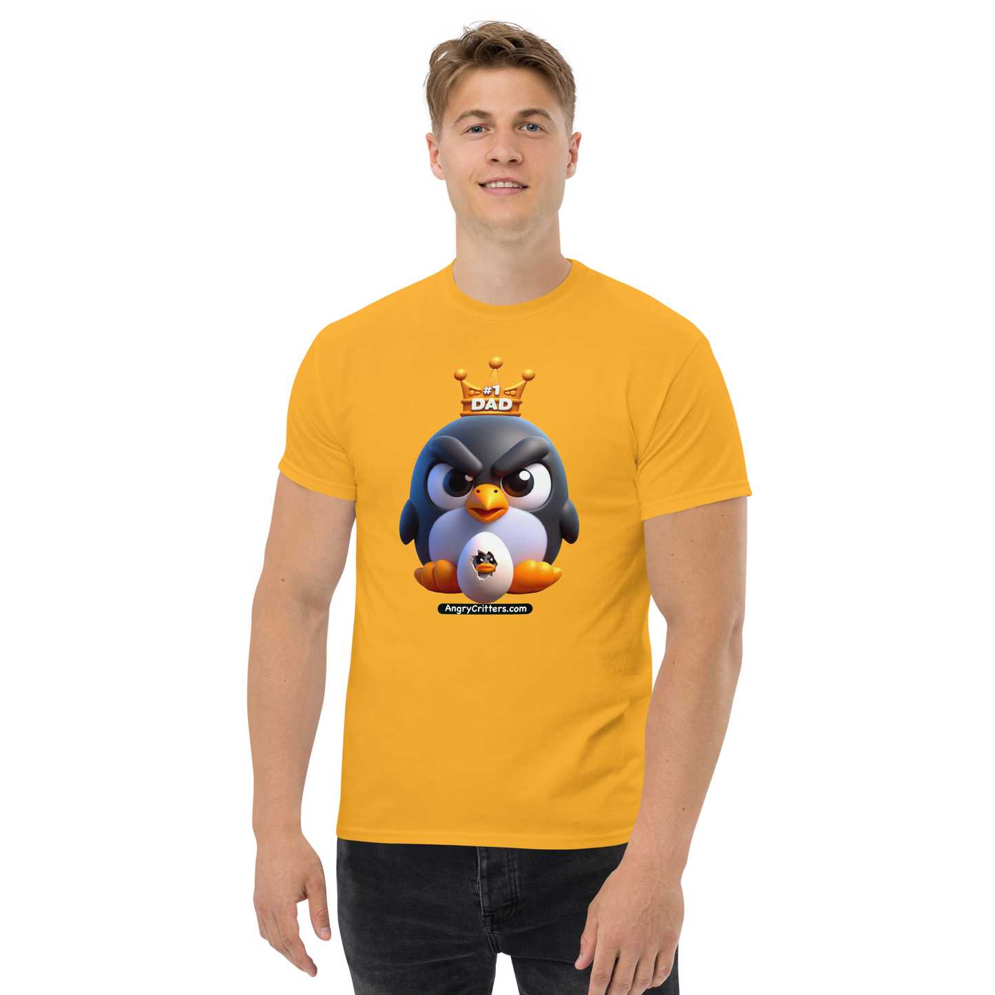 Angry Critters - Penguin Dad, Men's classic tee