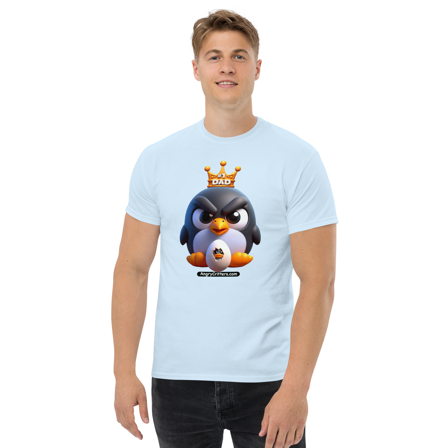 Angry Critters - Penguin Dad, Men's classic tee