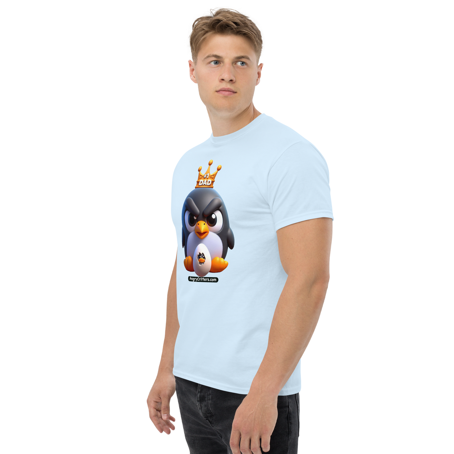 Angry Critters - Penguin Dad, Men's classic tee