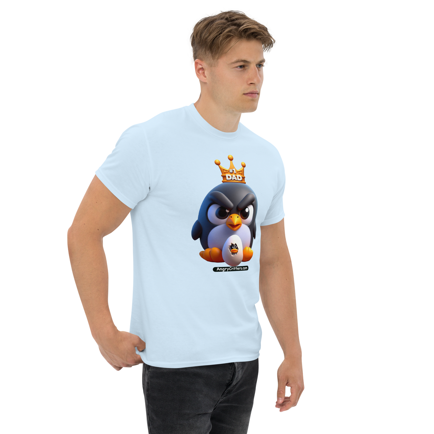 Angry Critters - Penguin Dad, Men's classic tee