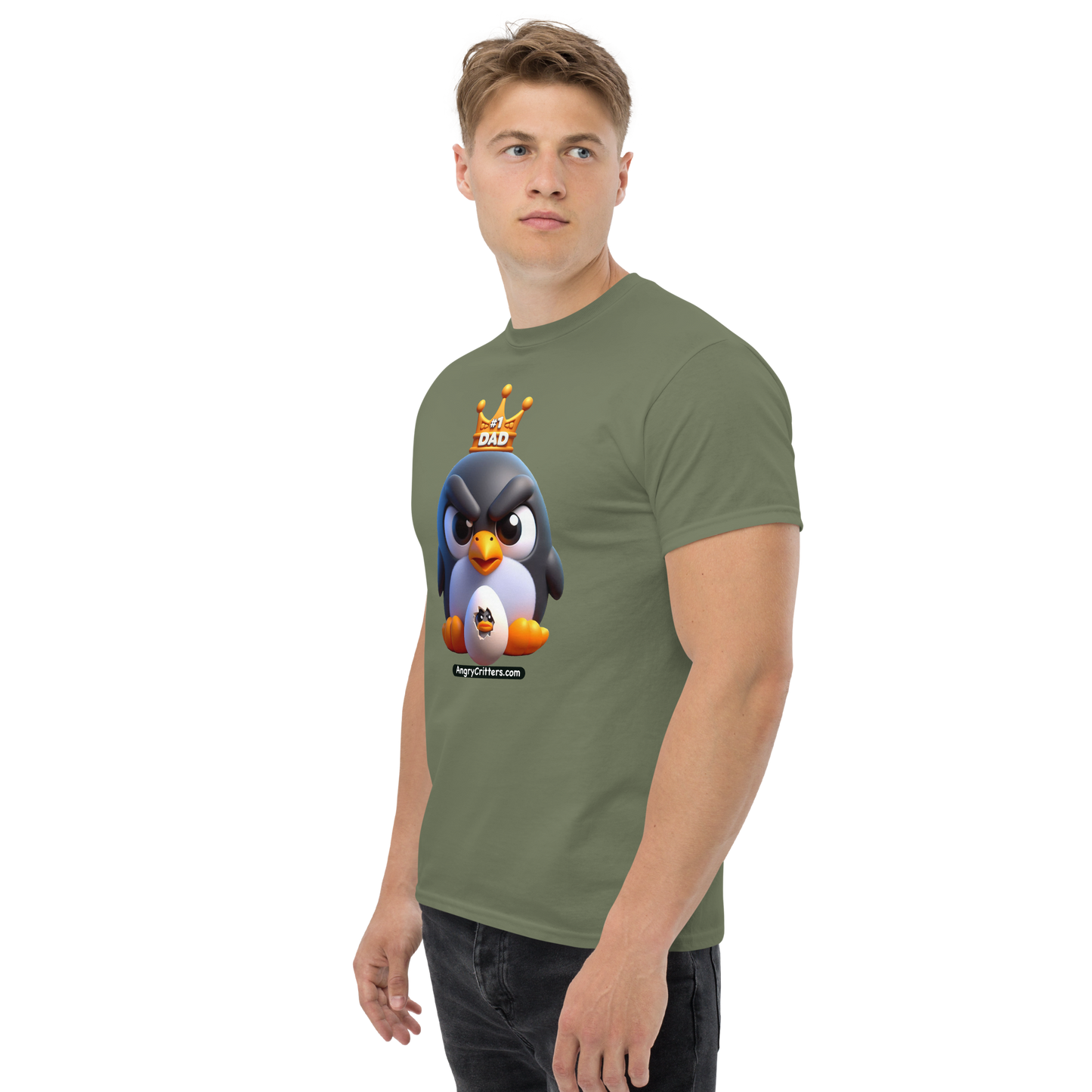 Angry Critters - Penguin Dad, Men's classic tee