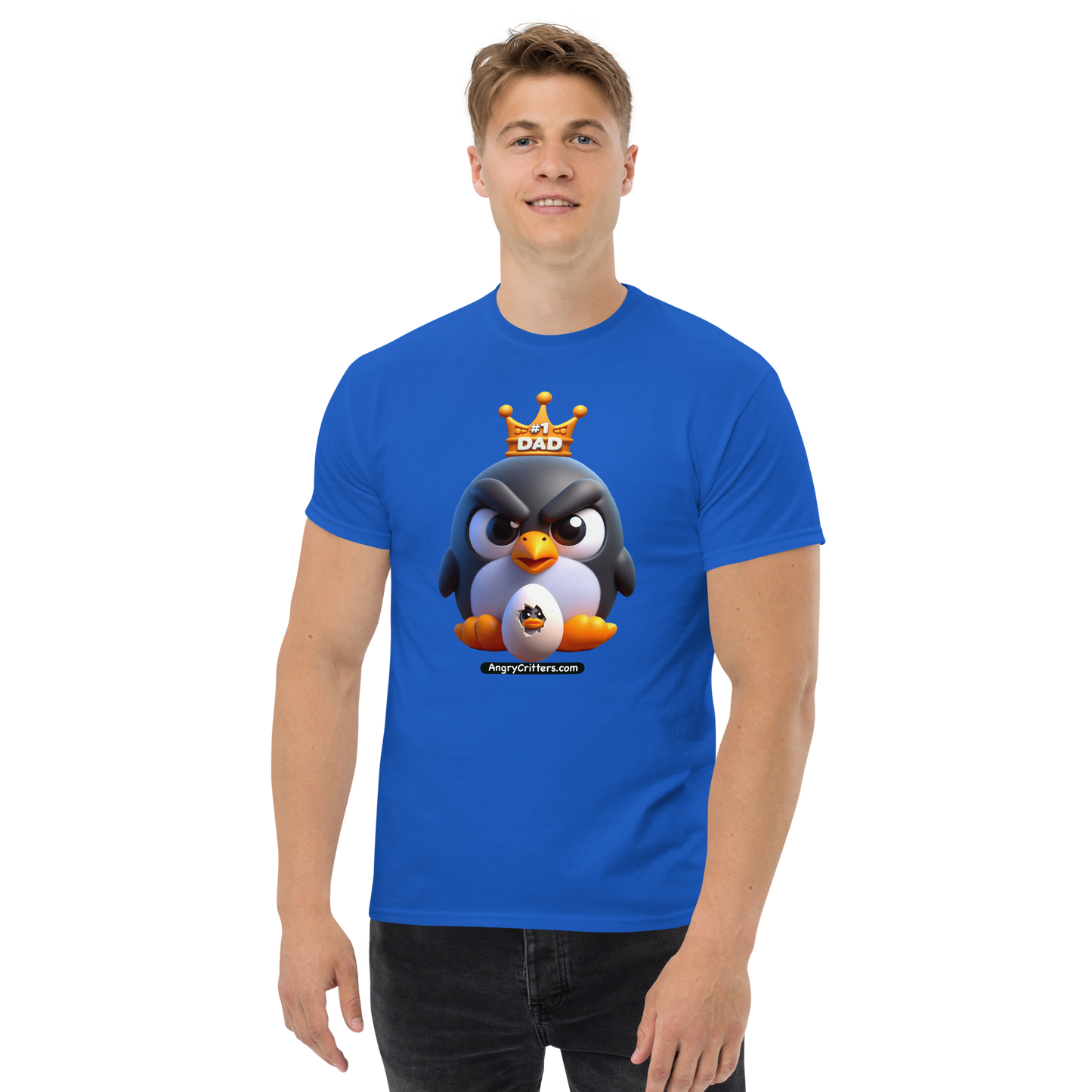 Angry Critters - Penguin Dad, Men's classic tee