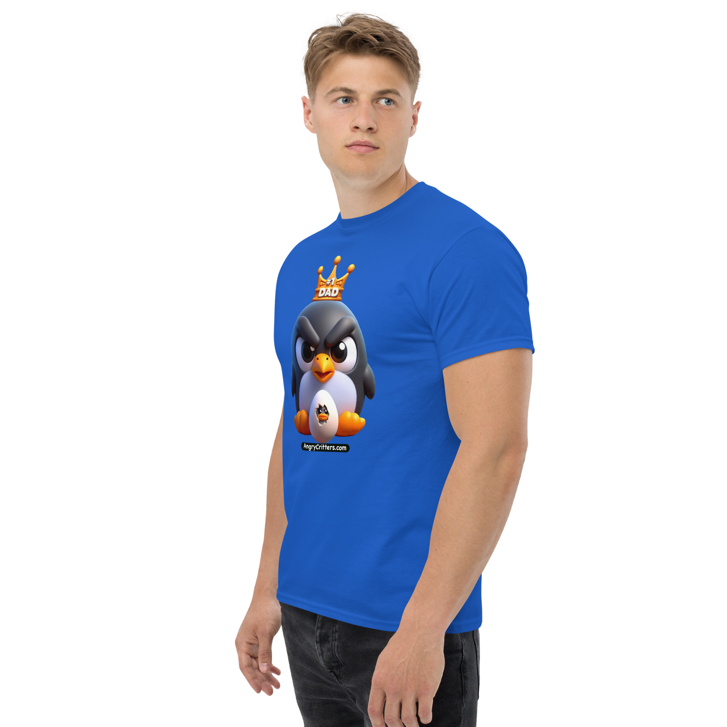 Angry Critters - Penguin Dad, Men's classic tee