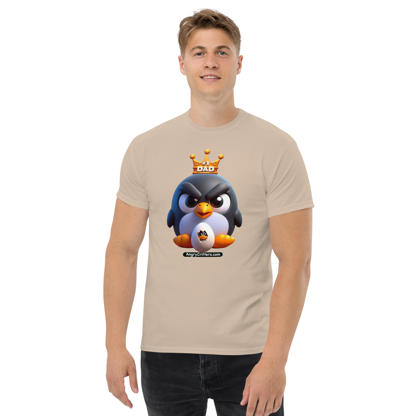 Angry Critters - Penguin Dad, Men's classic tee