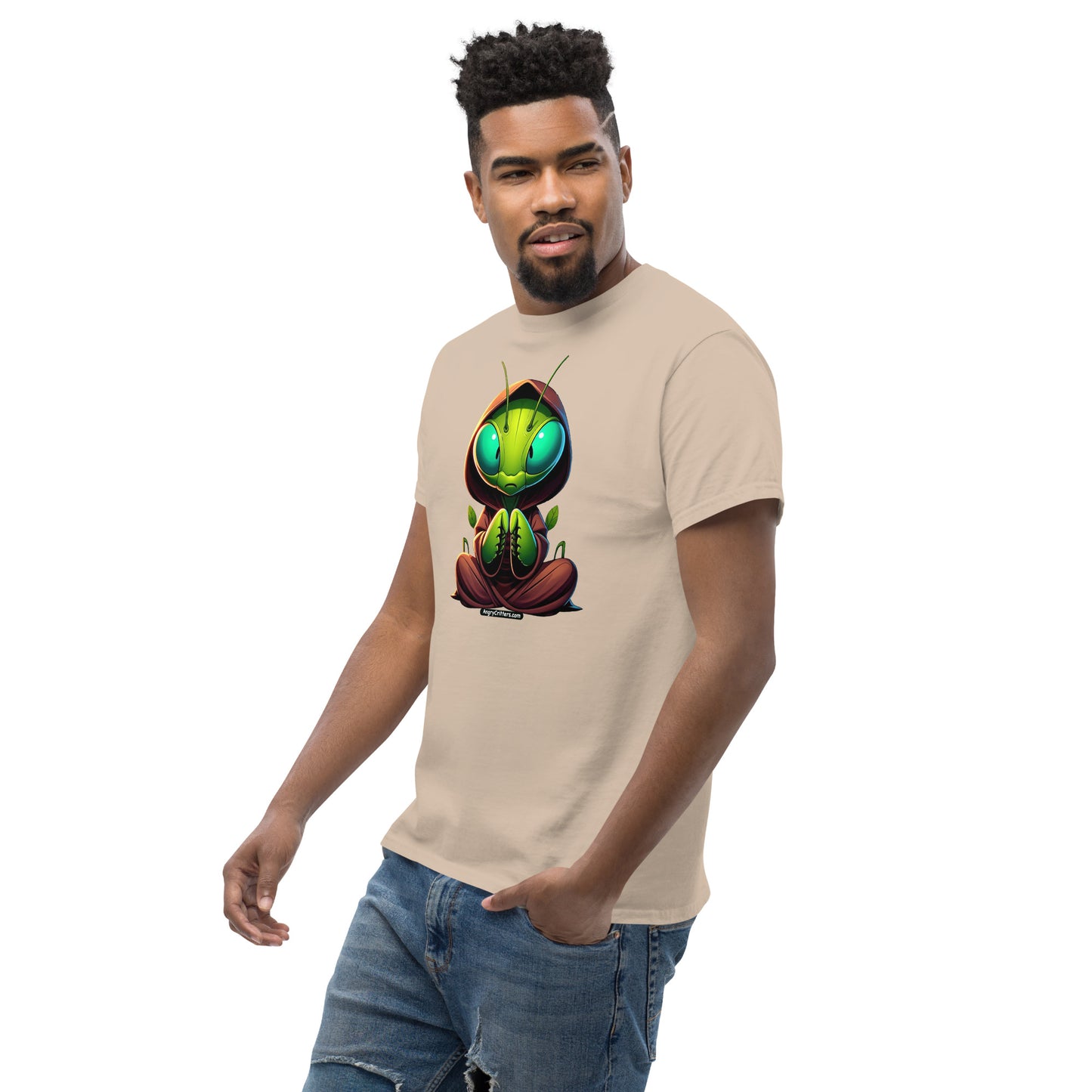 Angry Critters - Praying Mantis Praying, Men's classic tee