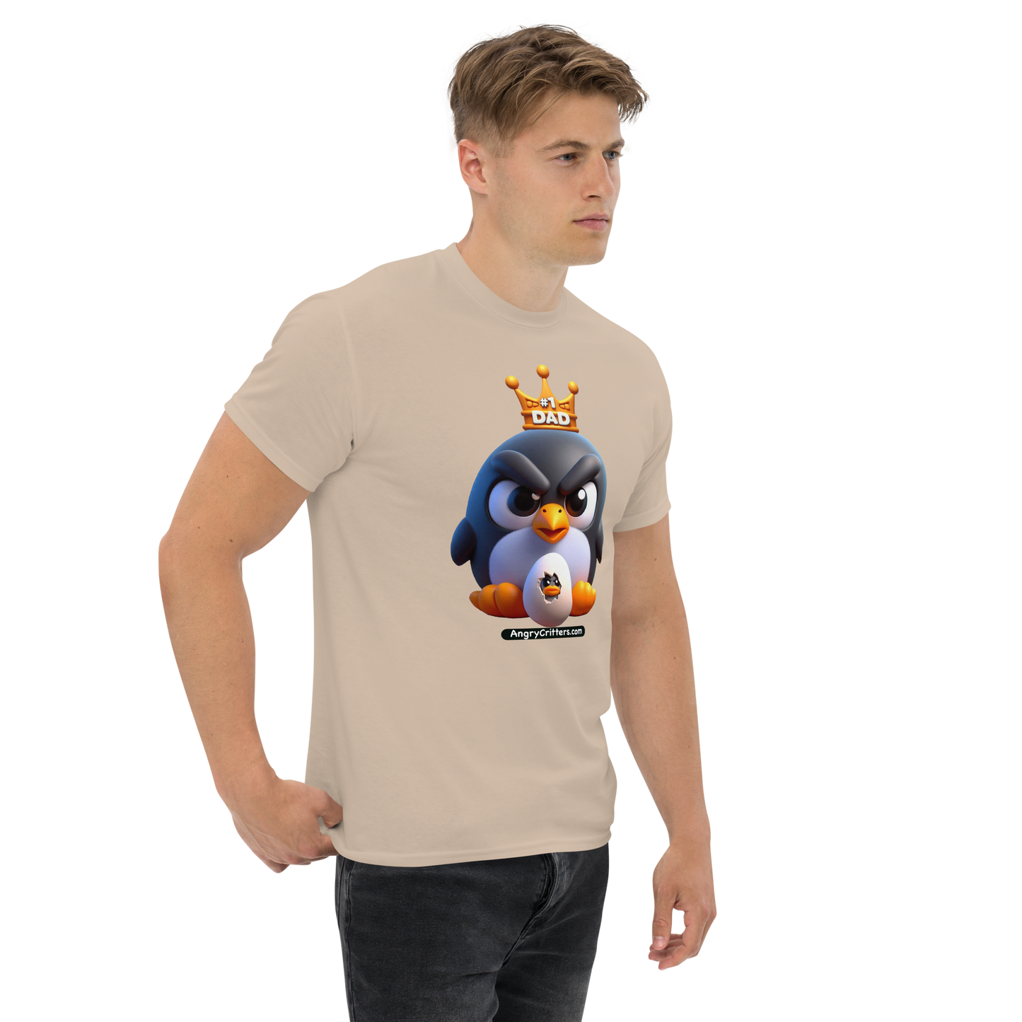 Angry Critters - Penguin Dad, Men's classic tee