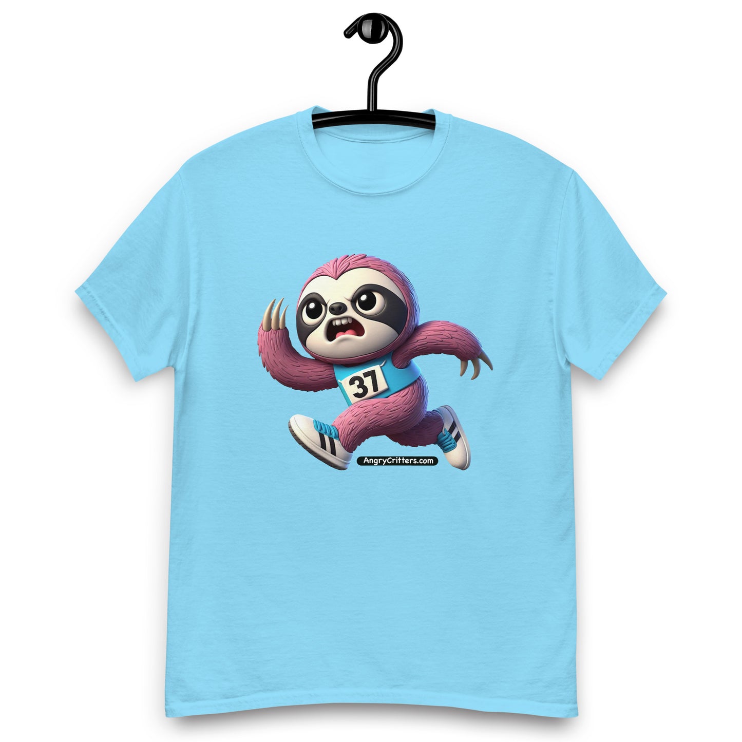 Angry Critters - Running Sloth, Men's classic tee