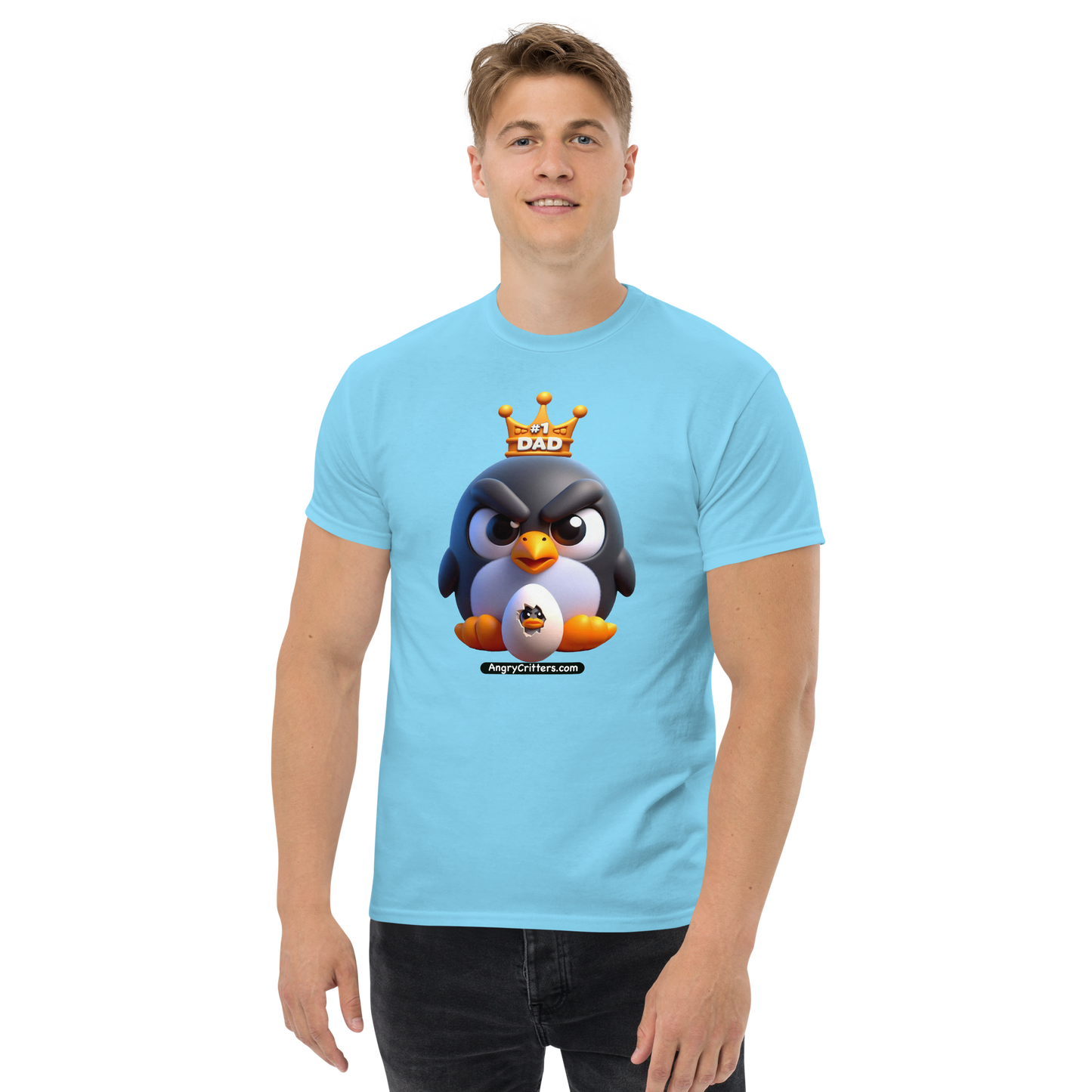 Angry Critters - Penguin Dad, Men's classic tee