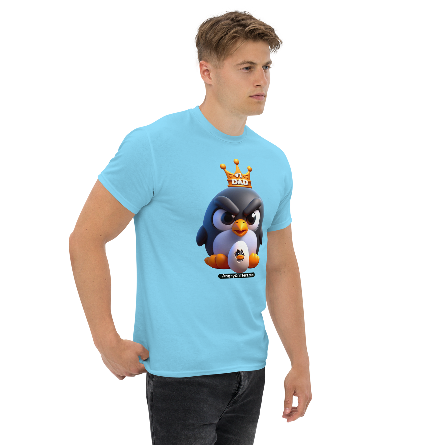 Angry Critters - Penguin Dad, Men's classic tee