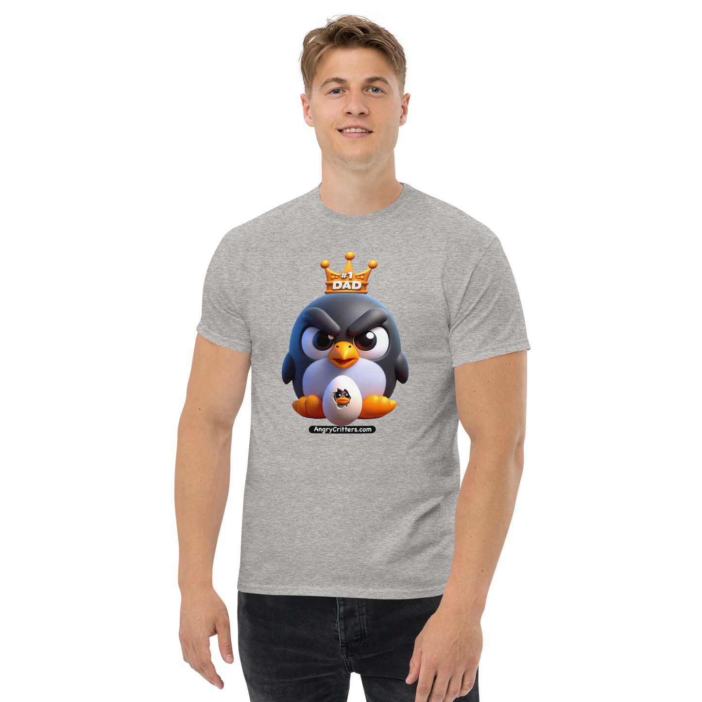 Angry Critters - Penguin Dad, Men's classic tee