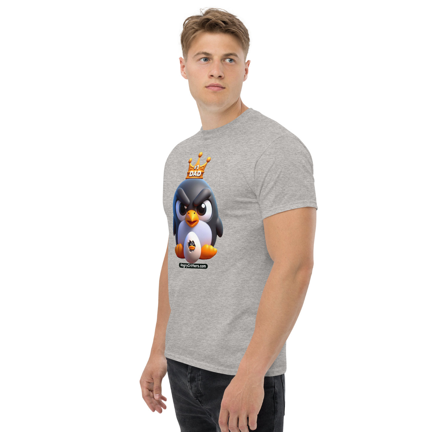 Angry Critters - Penguin Dad, Men's classic tee