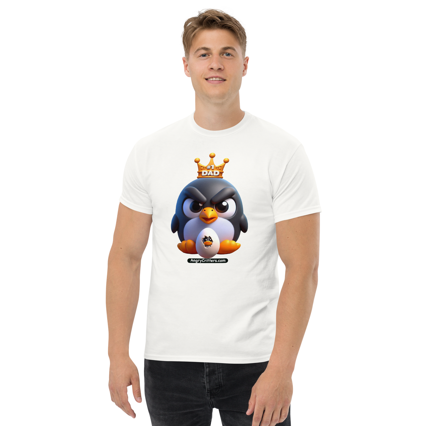 Angry Critters - Penguin Dad, Men's classic tee