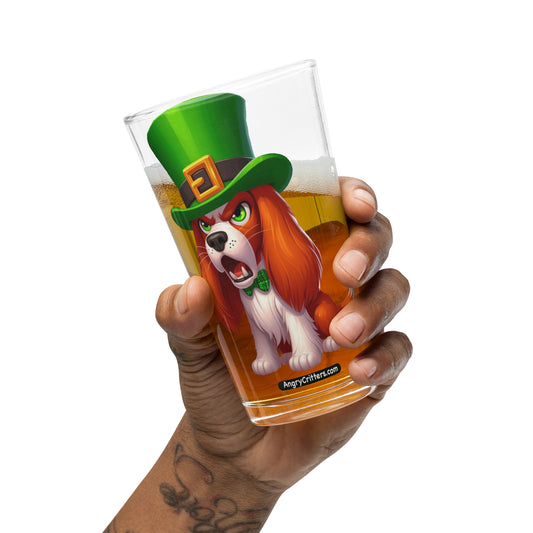 Angry Critters - Irish Setter Shaker pint glass