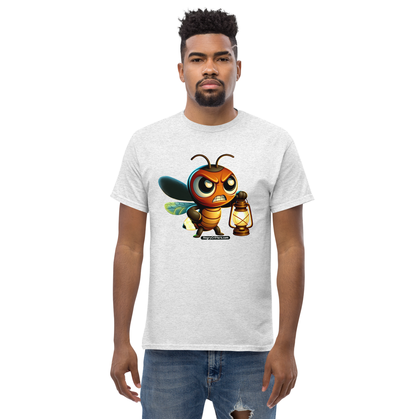 Angry Critters - Firefly with Lamp, Unisex classic tee