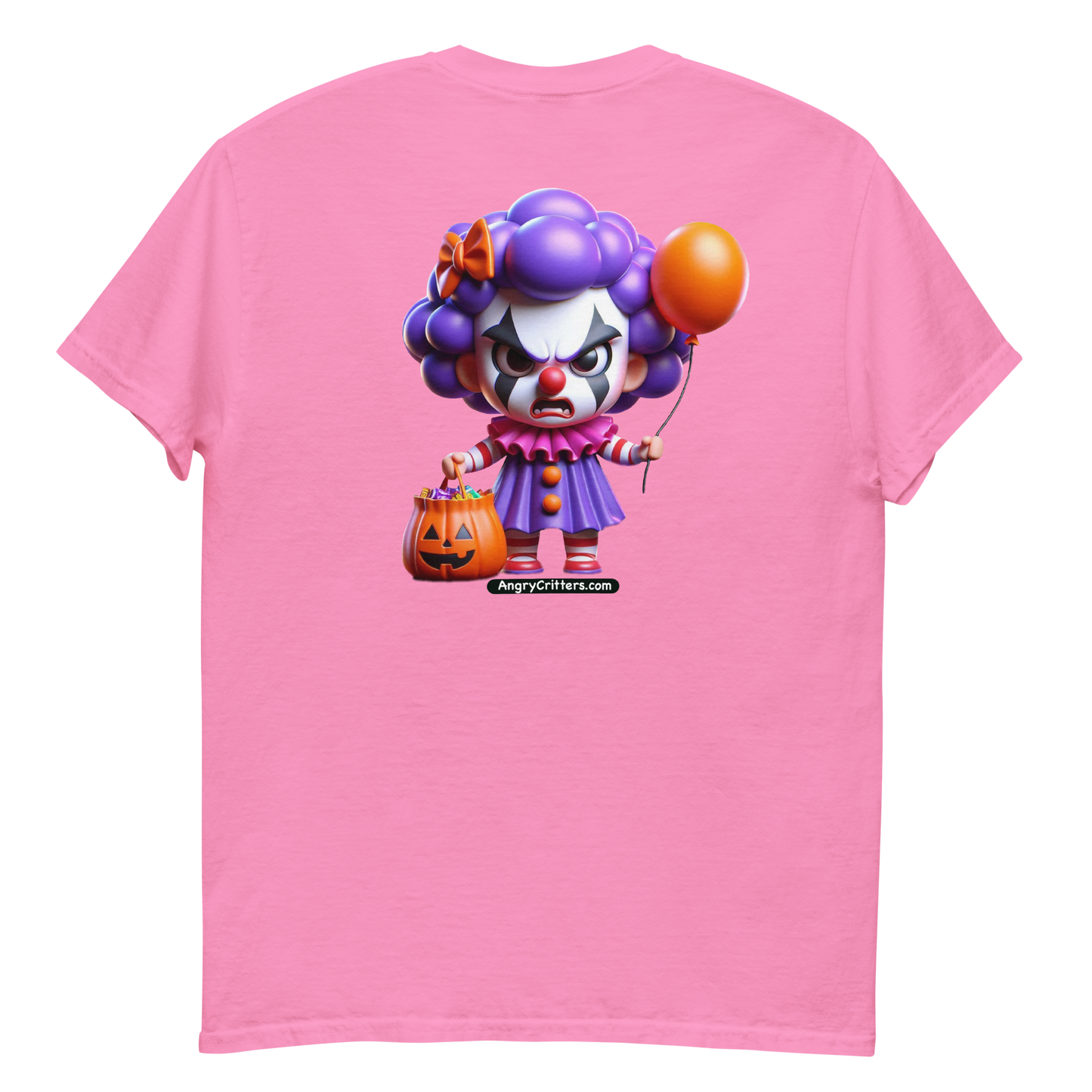 Angry Critters - Halloween Clown Purple F/B, Unisex classic tee