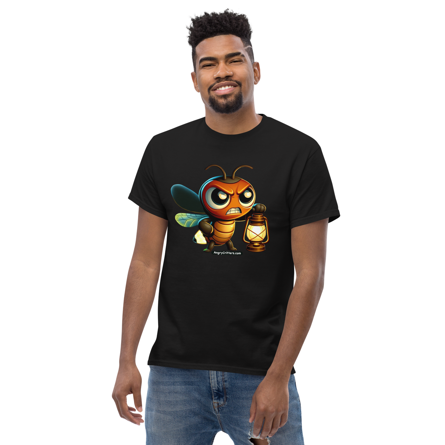 Angry Critters - Firefly with Lamp, Unisex classic tee