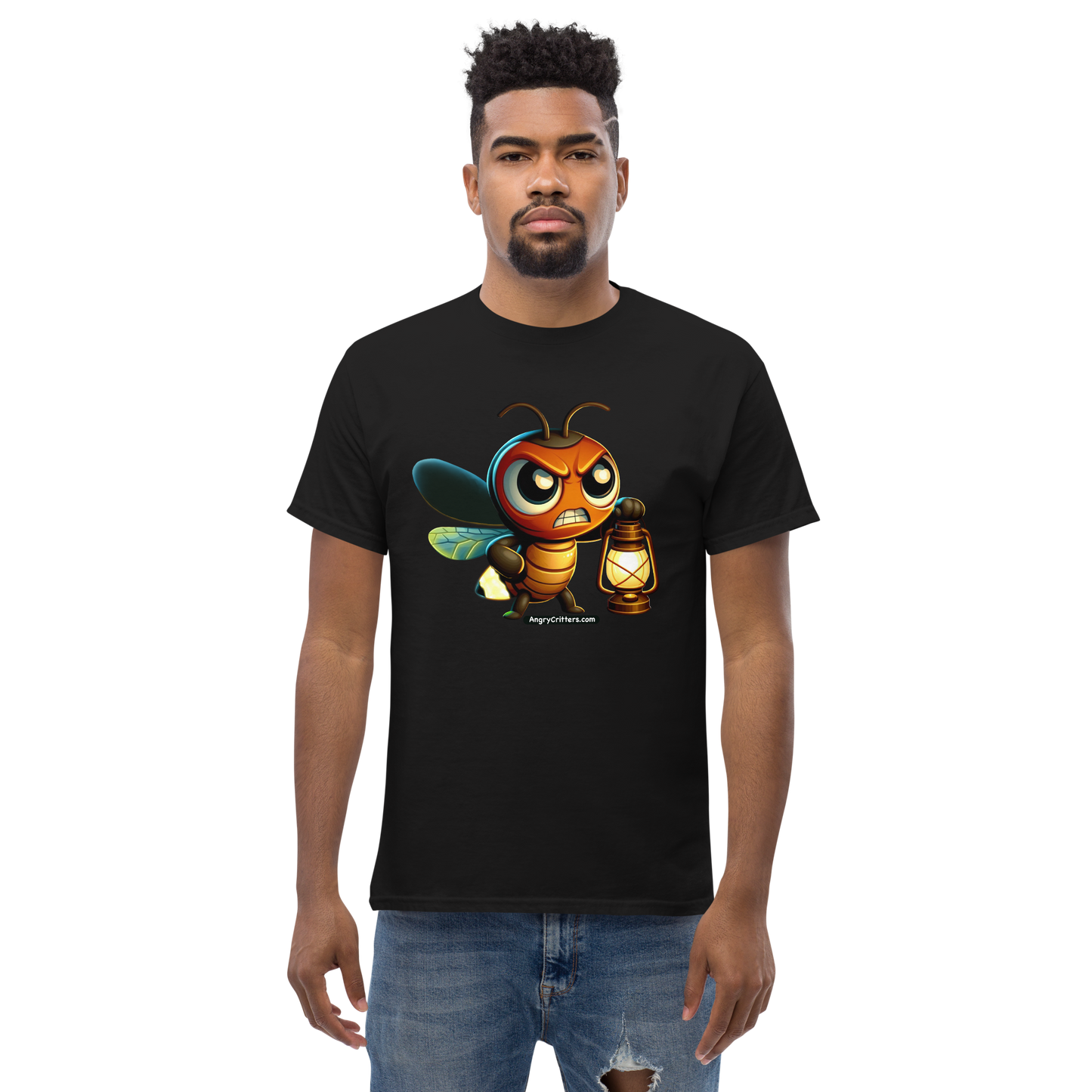 Angry Critters - Firefly with Lamp, Unisex classic tee