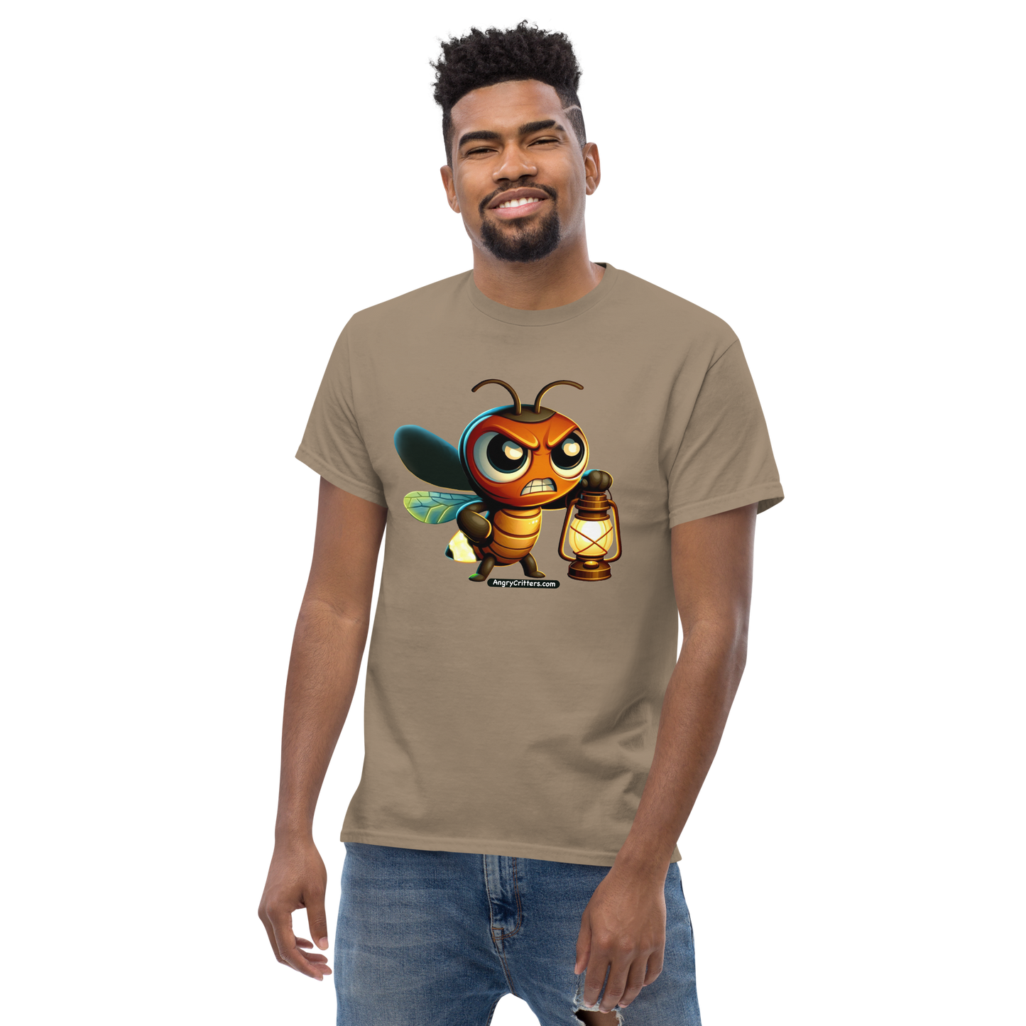 Angry Critters - Firefly with Lamp, Unisex classic tee