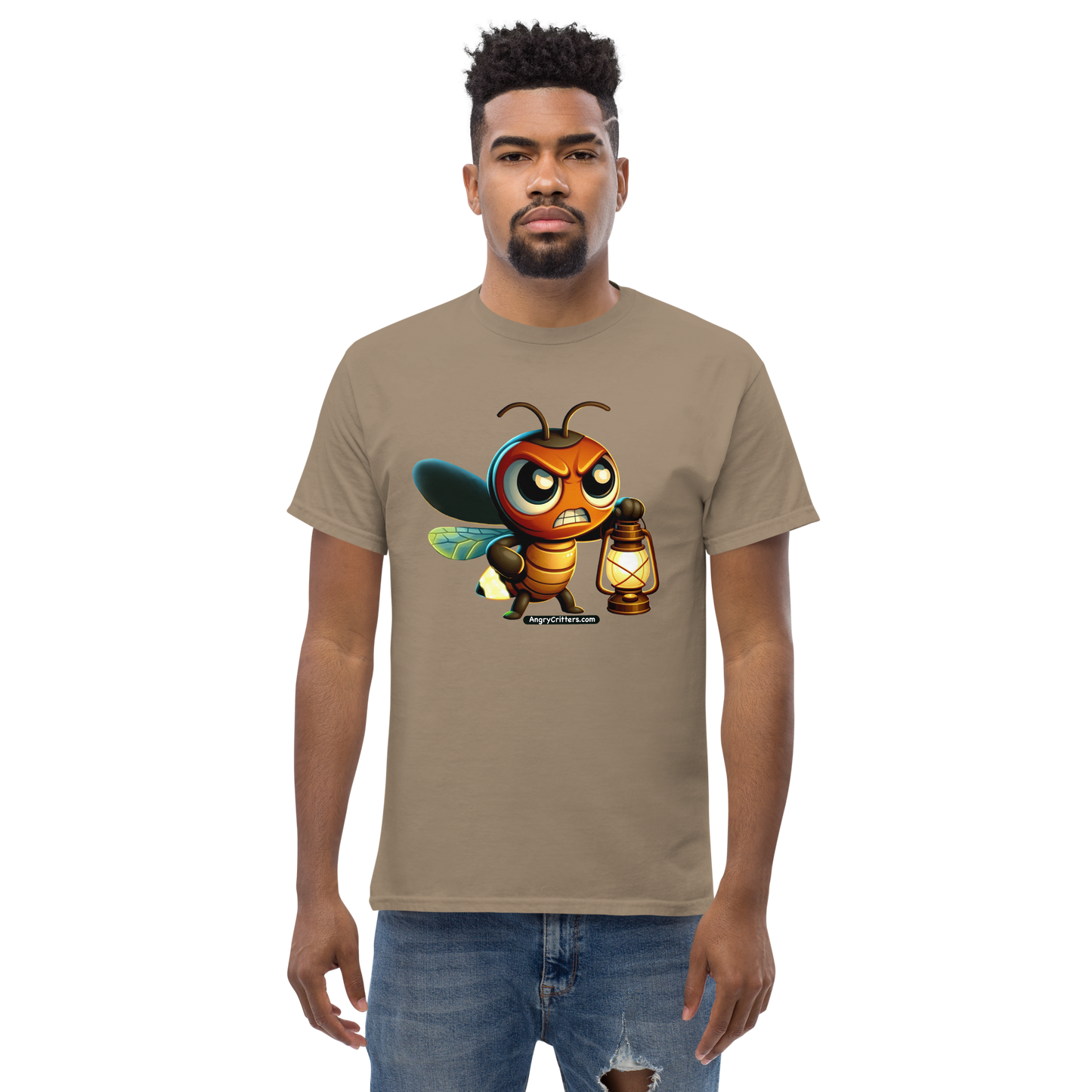 Angry Critters - Firefly with Lamp, Unisex classic tee