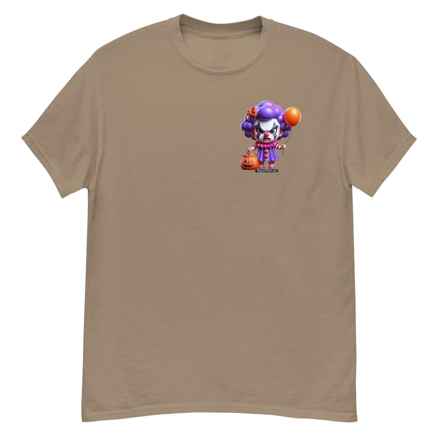 Angry Critters - Halloween Clown Purple F/B, Unisex classic tee