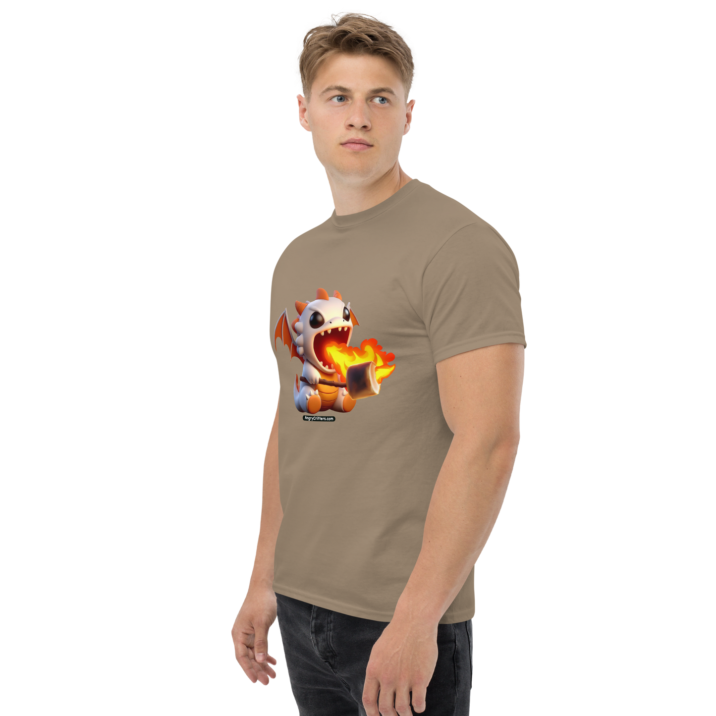 Angry Critters - Dragon Toasting Marshmallow, Unisex classic tee