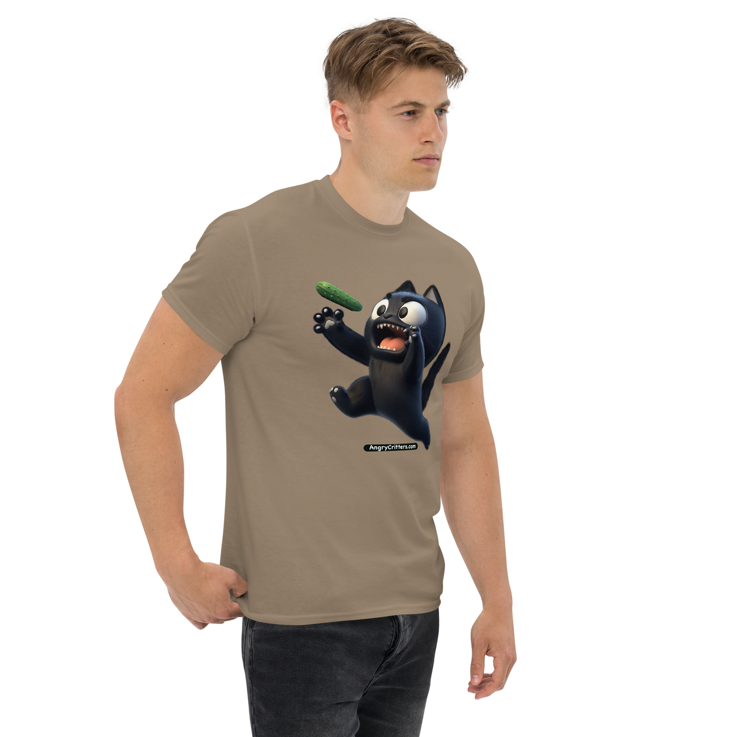 Angry Critters - Black Cat Scare, Unisex classic tee