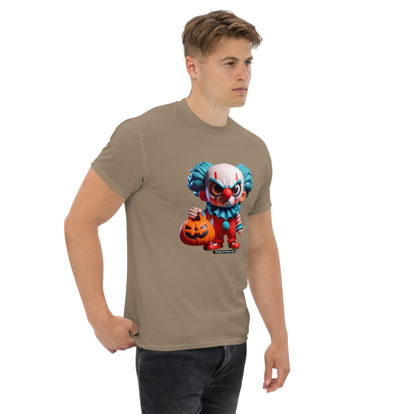 Angry Critters - Halloween Clown Blue, Unisex classic tee