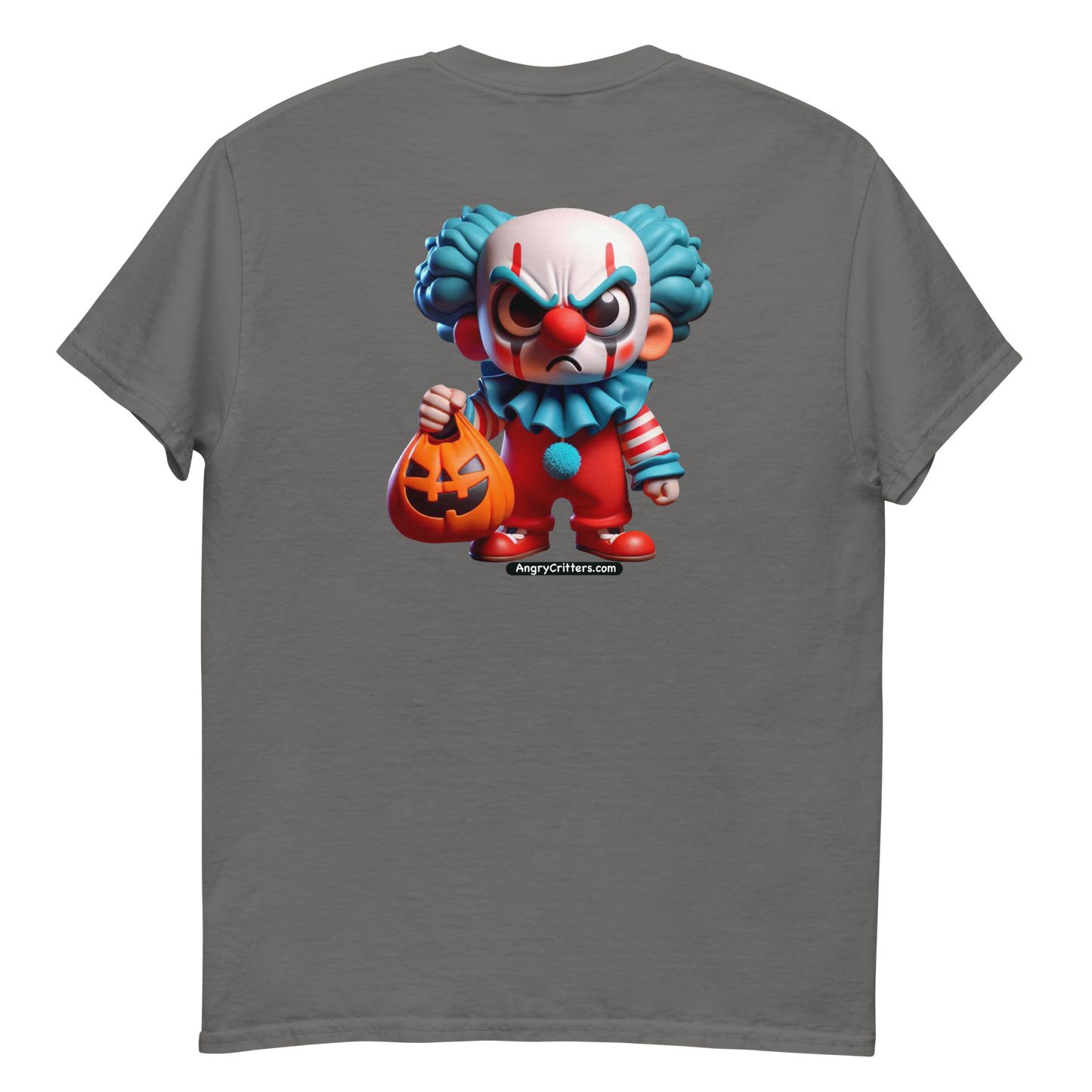 Angry Critters - Halloween Clown Blue F/B, Unisex classic tee