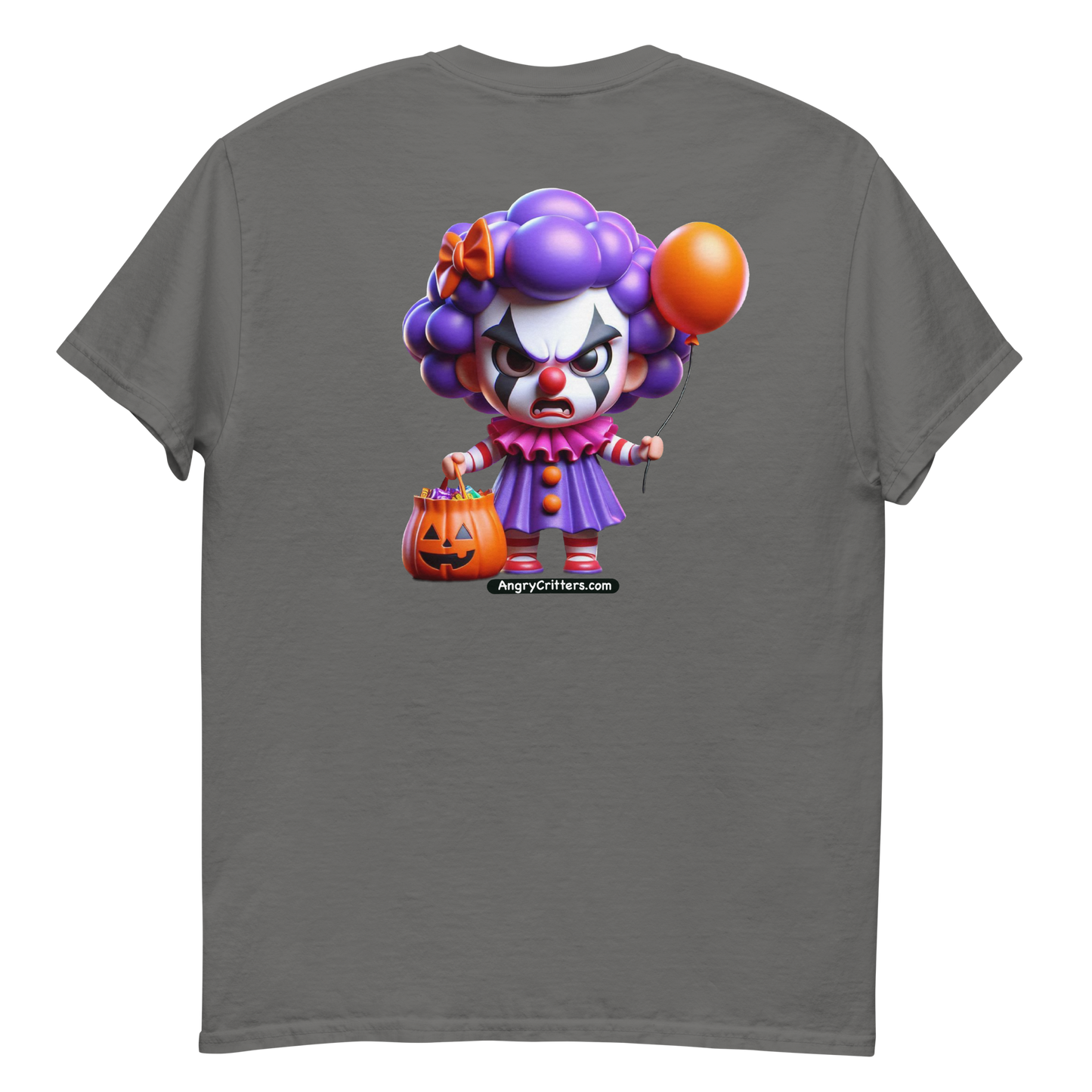 Angry Critters - Halloween Clown Purple F/B, Unisex classic tee