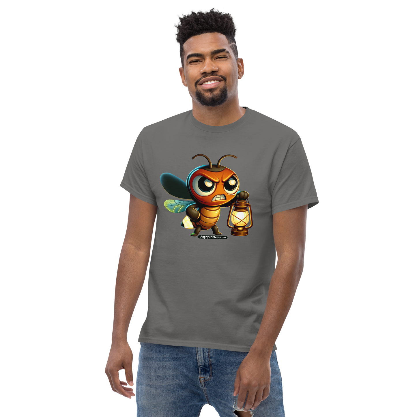 Angry Critters - Firefly with Lamp, Unisex classic tee