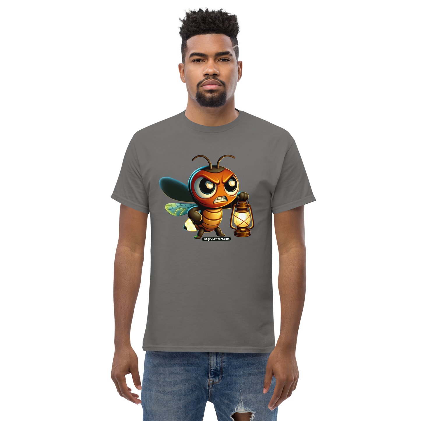 Angry Critters - Firefly with Lamp, Unisex classic tee