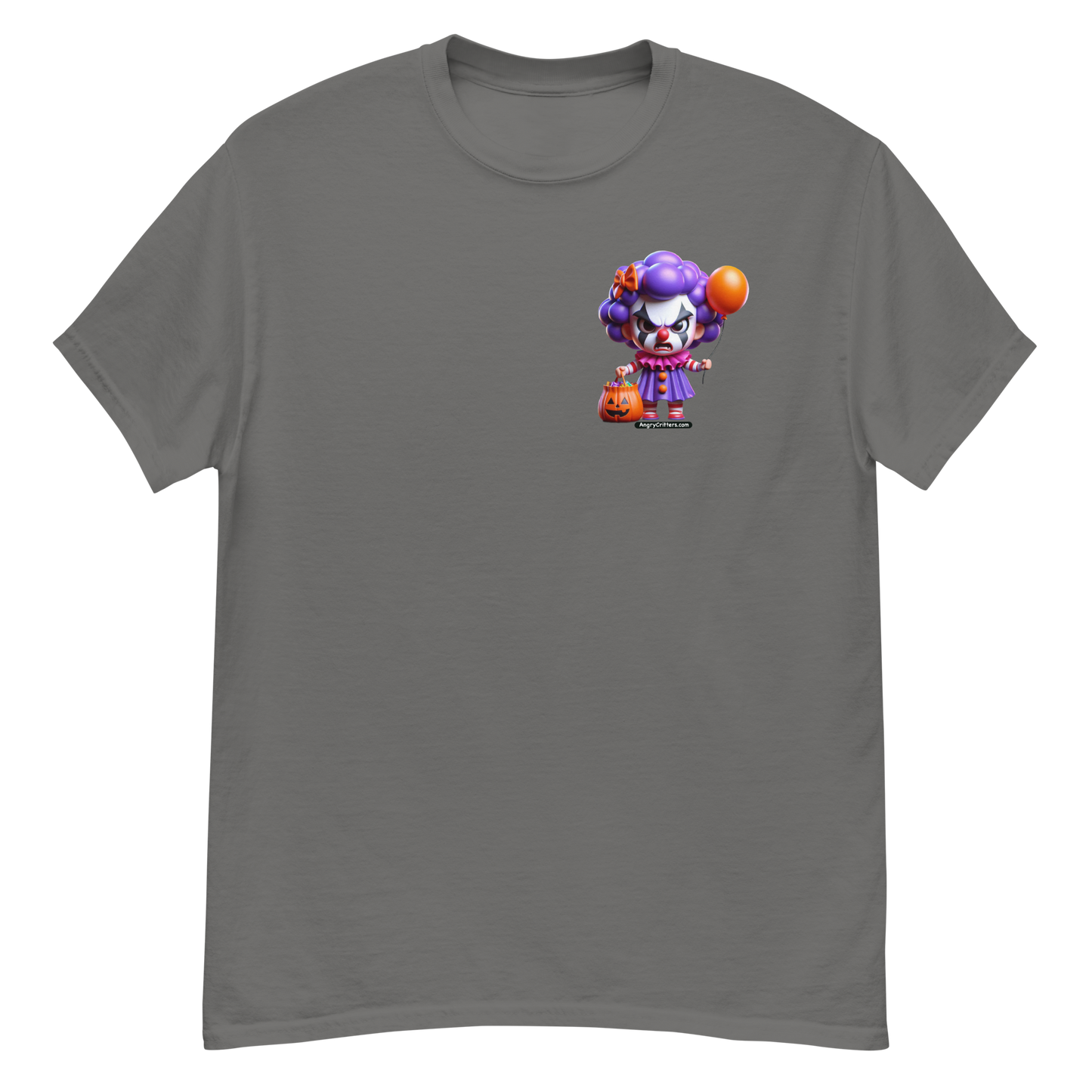 Angry Critters - Halloween Clown Purple F/B, Unisex classic tee