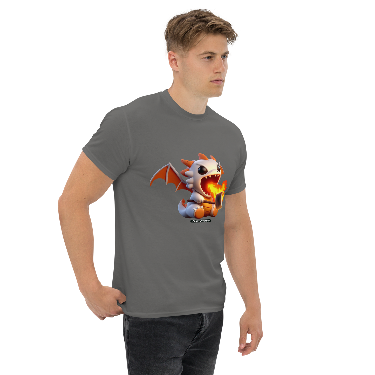 Angry Critters - Dragon Toasting Marshmallow, Unisex classic tee