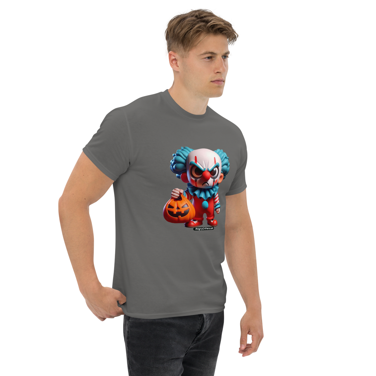 Angry Critters - Halloween Clown Blue, Unisex classic tee