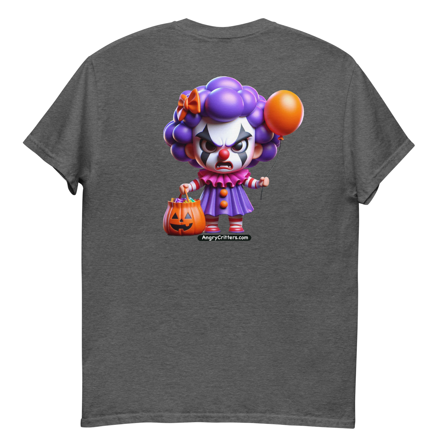 Angry Critters - Halloween Clown Purple F/B, Unisex classic tee