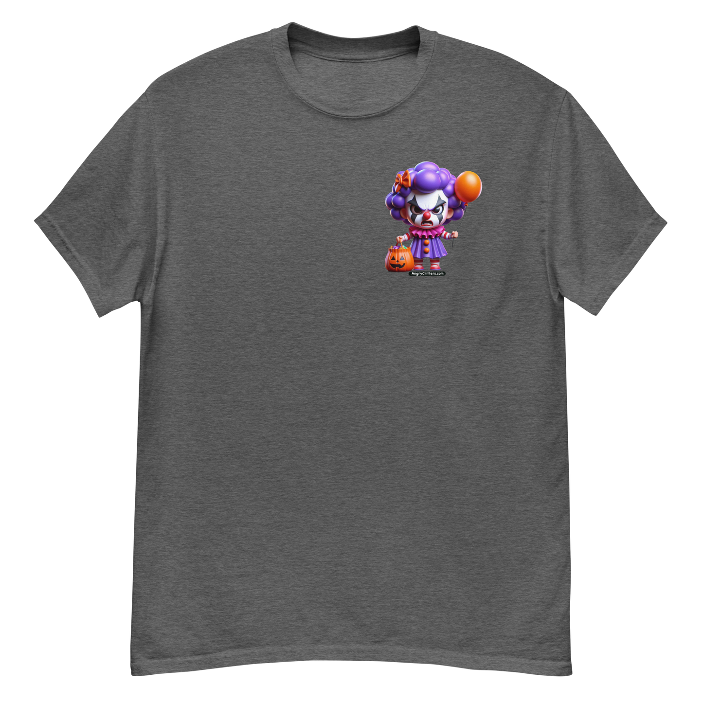 Angry Critters - Halloween Clown Purple F/B, Unisex classic tee