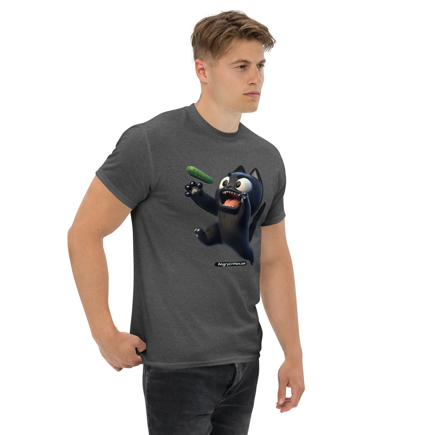 Angry Critters - Black Cat Scare, Unisex classic tee