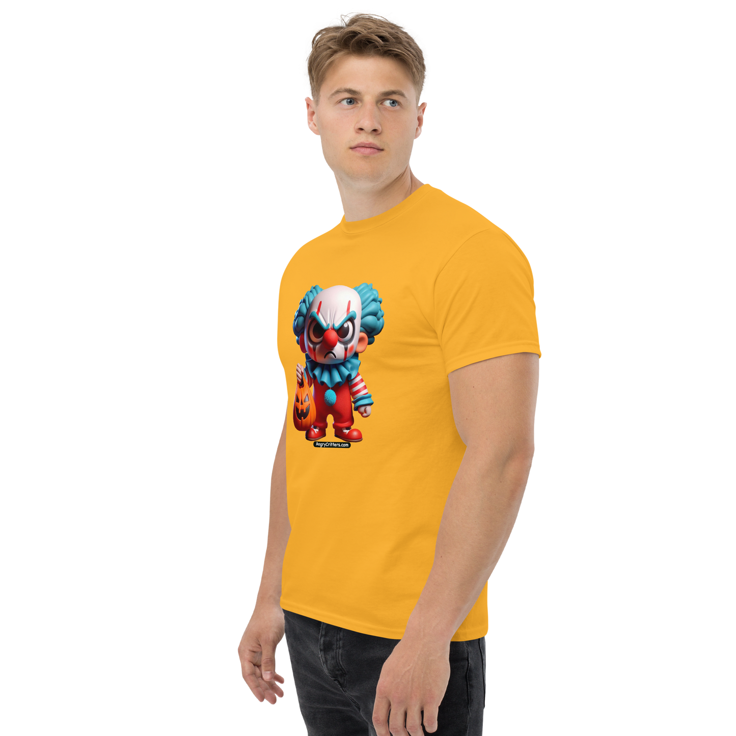 Angry Critters - Halloween Clown Blue, Unisex classic tee