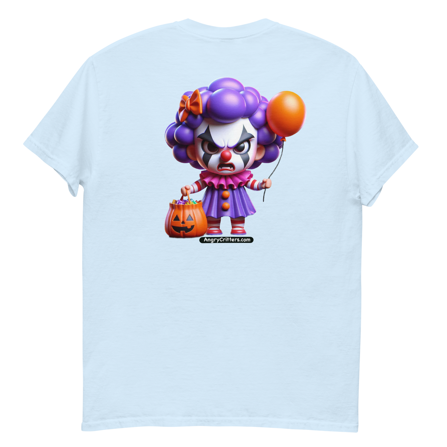 Angry Critters - Halloween Clown Purple F/B, Unisex classic tee