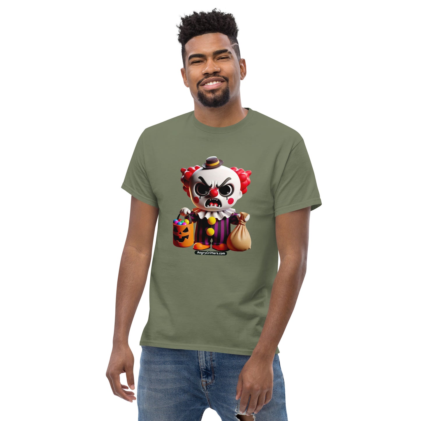 Angry Critters - Halloween Clown Red, Unisex classic tee