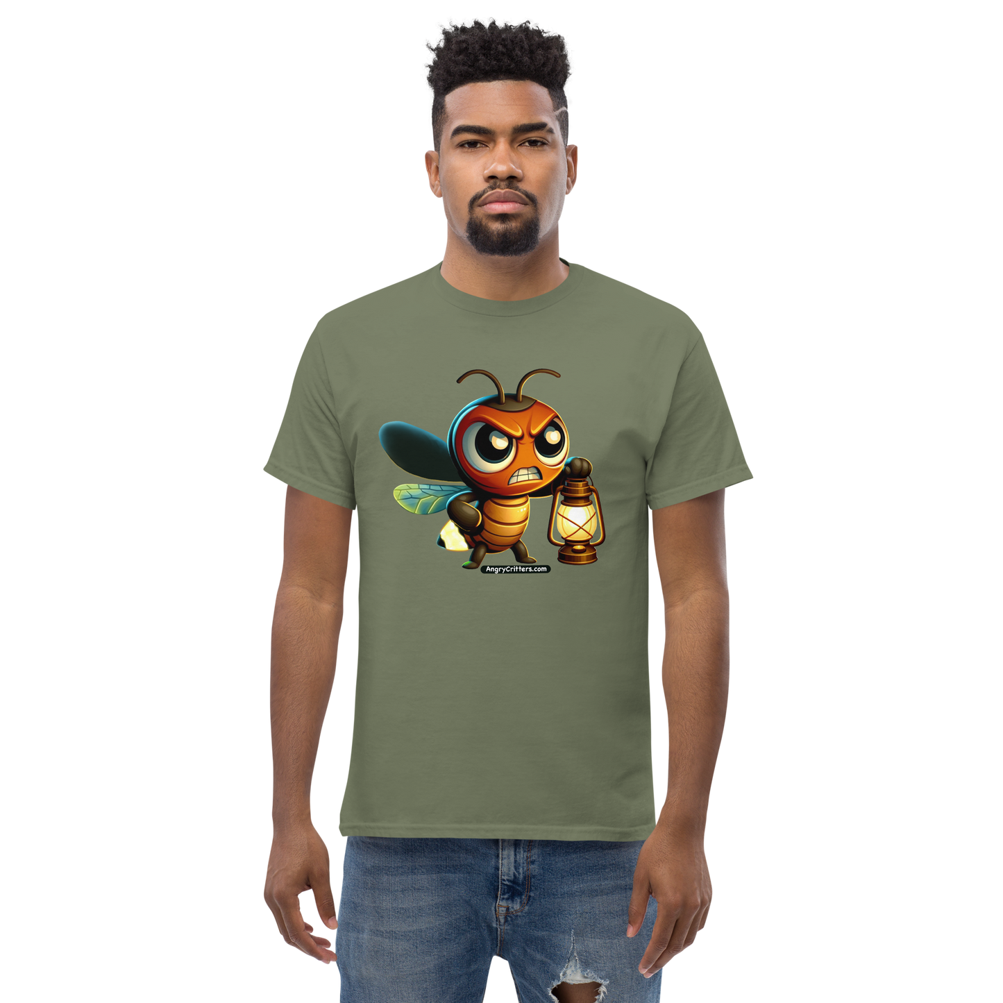 Angry Critters - Firefly with Lamp, Unisex classic tee