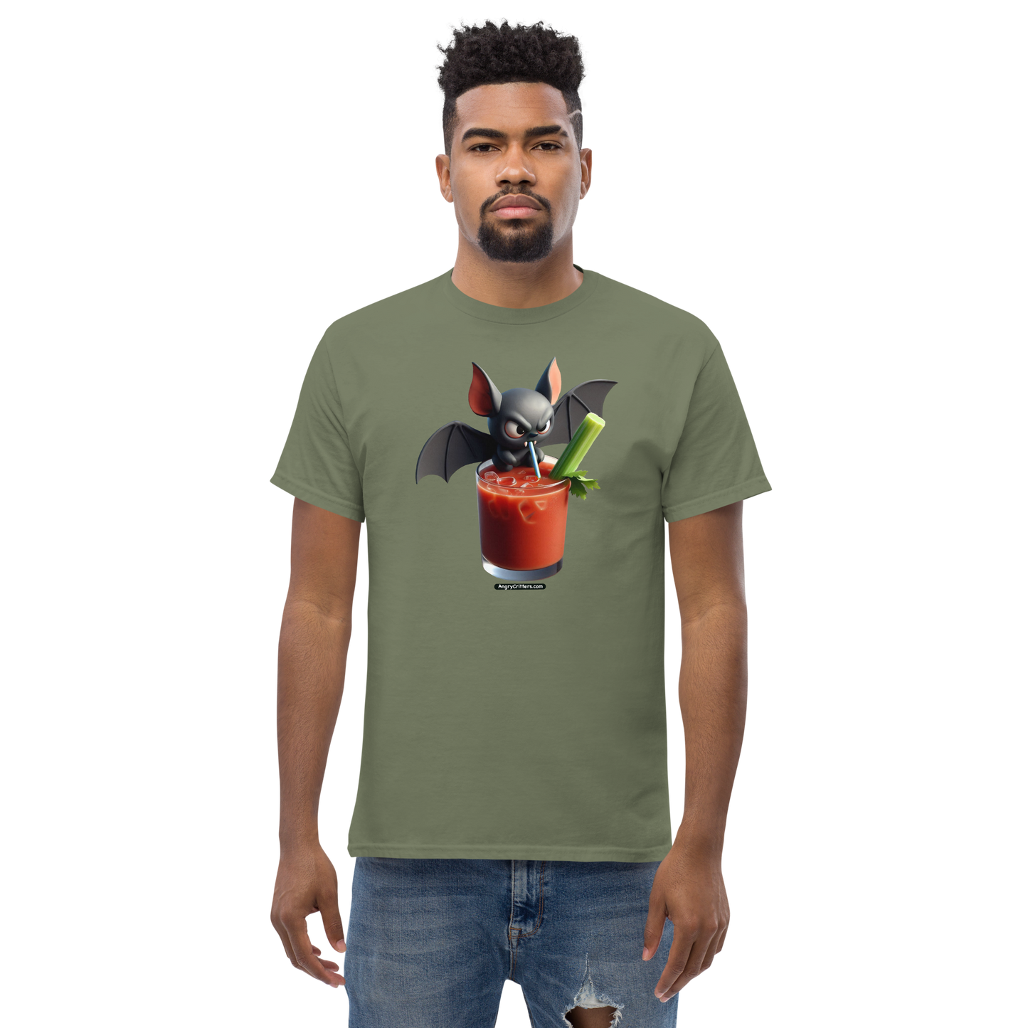 Angry Critters - Bat with Bloody Mary, Unisex classic tee