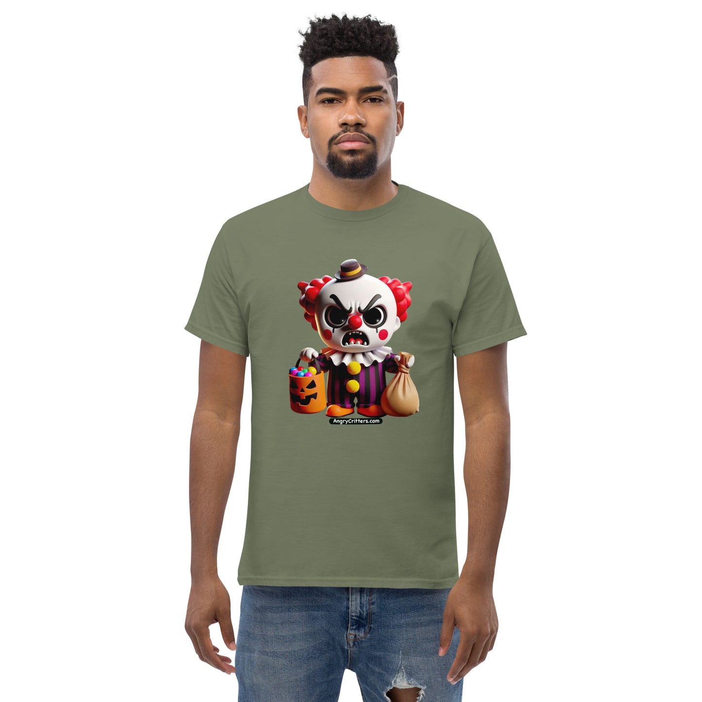 Angry Critters - Halloween Clown Red, Unisex classic tee