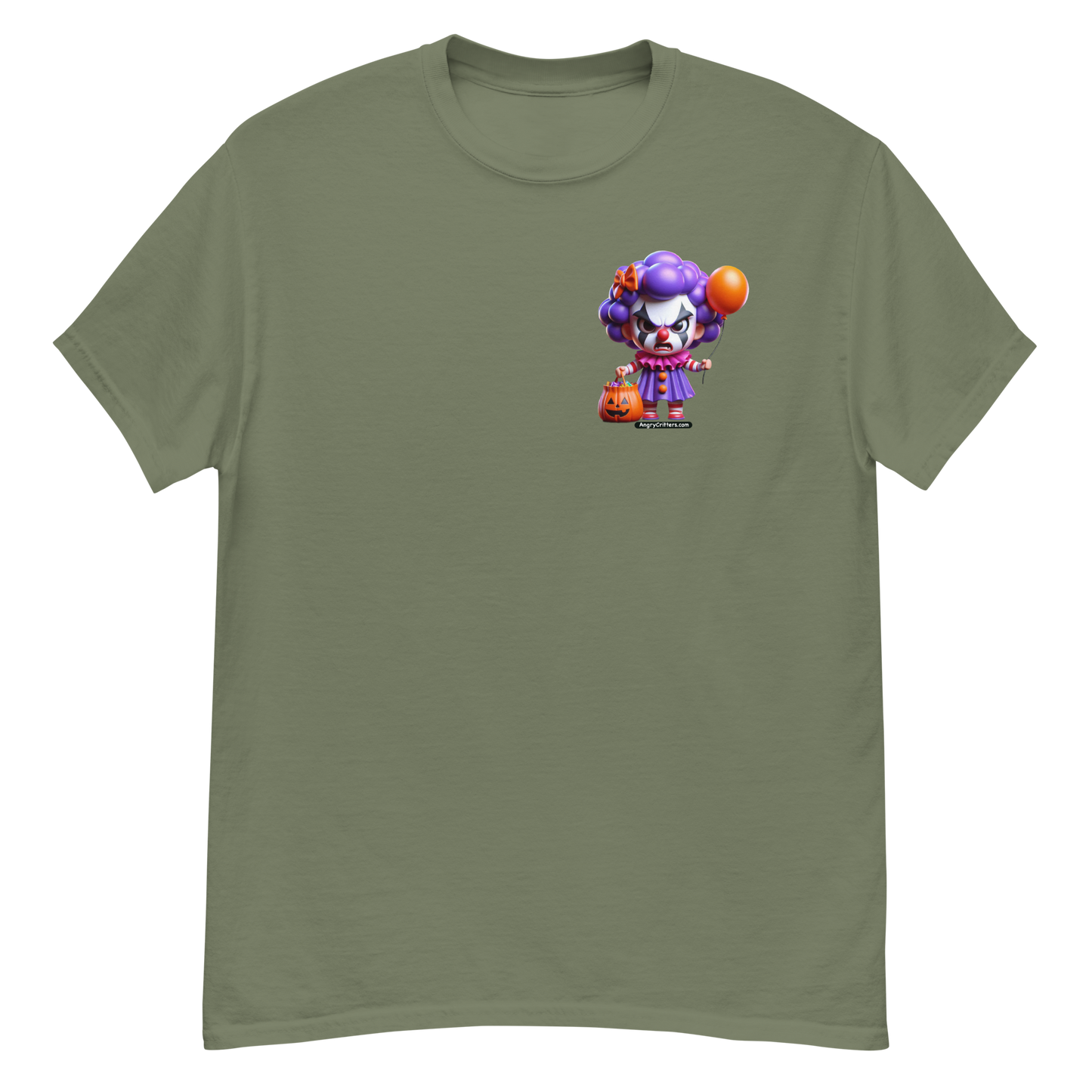 Angry Critters - Halloween Clown Purple F/B, Unisex classic tee