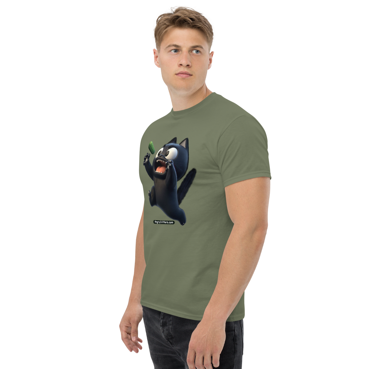 Angry Critters - Black Cat Scare, Unisex classic tee