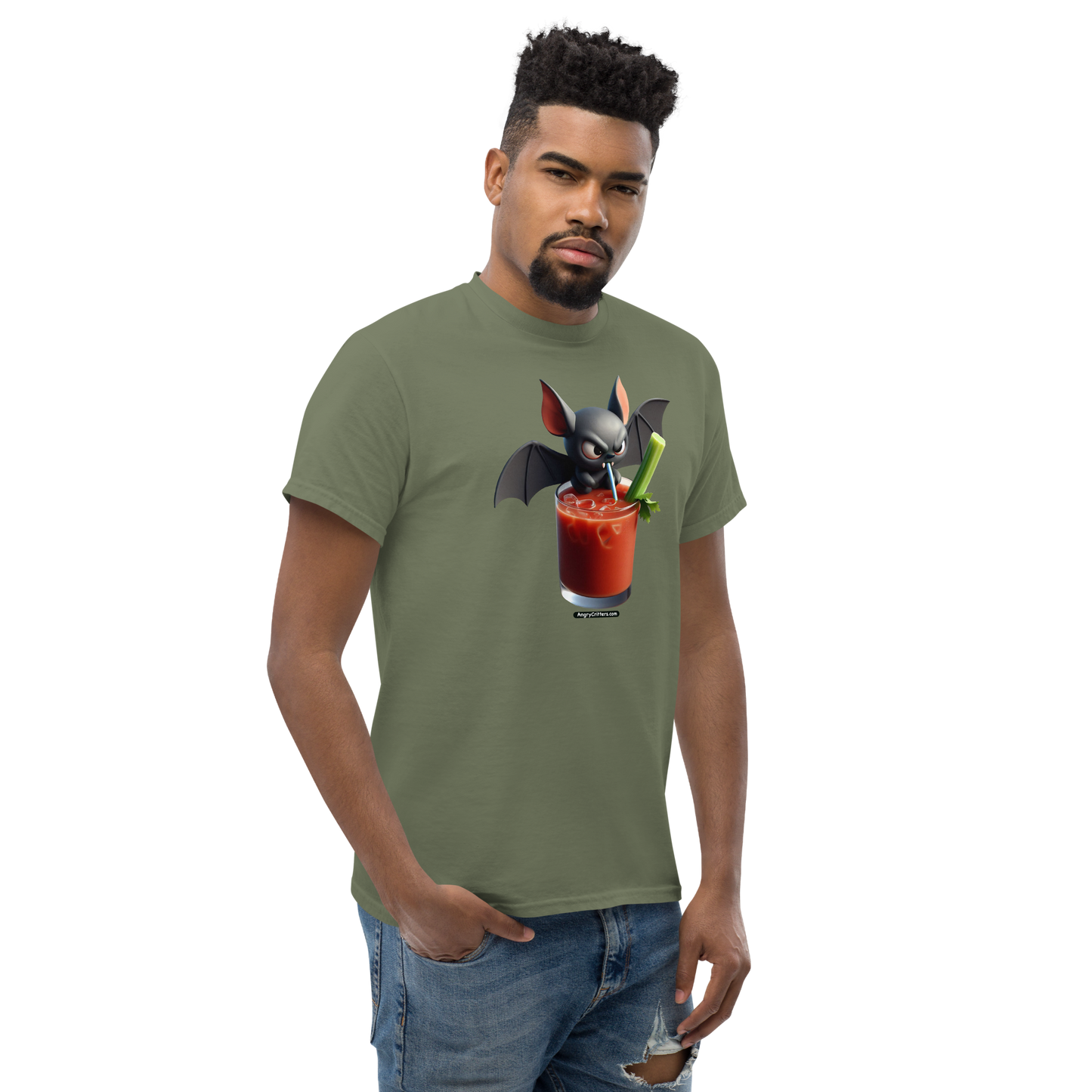 Angry Critters - Bat with Bloody Mary, Unisex classic tee