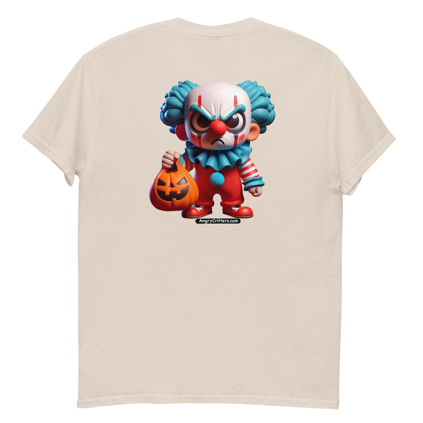 Angry Critters - Halloween Clown Orange F/B, Unisex classic tee