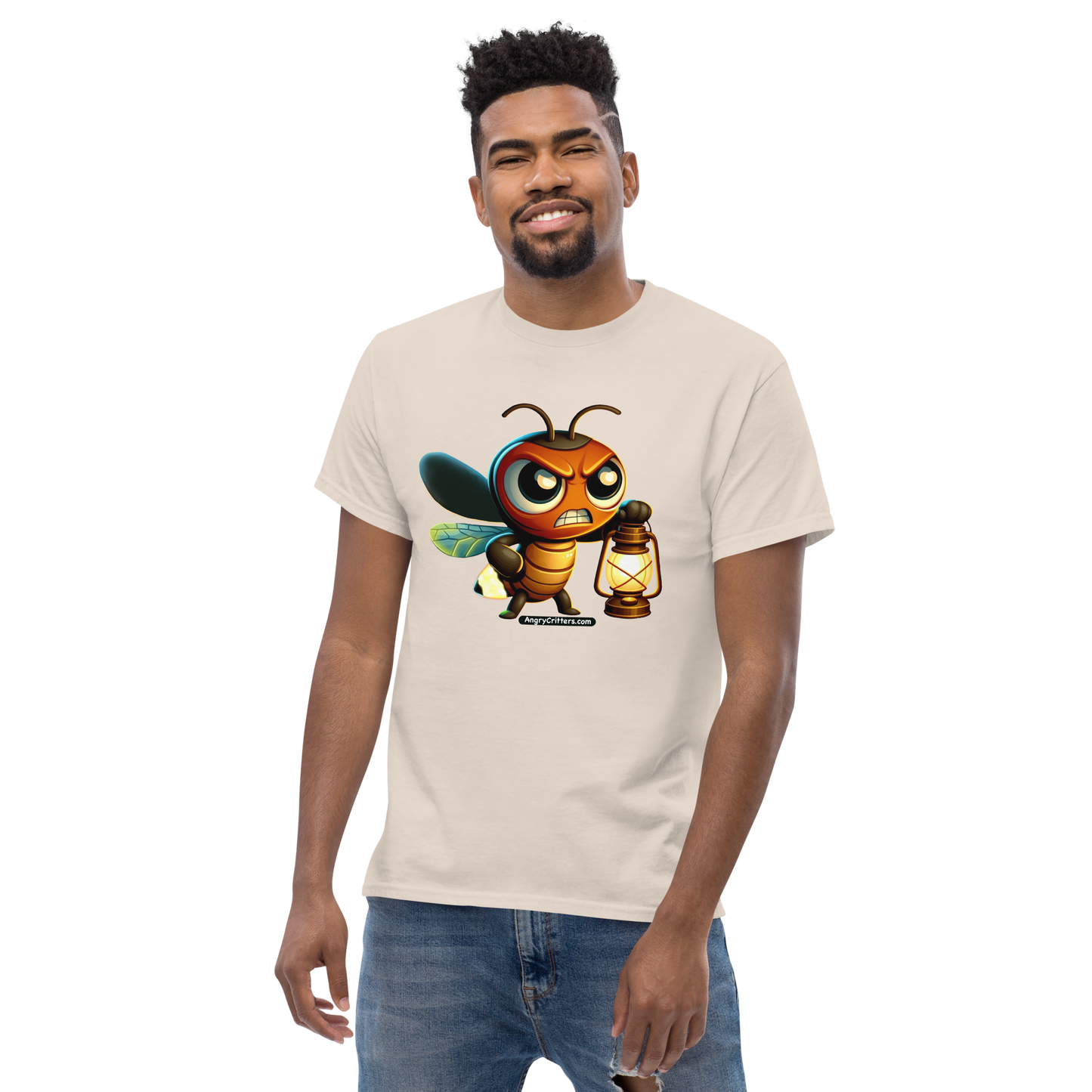 Angry Critters - Firefly with Lamp, Unisex classic tee