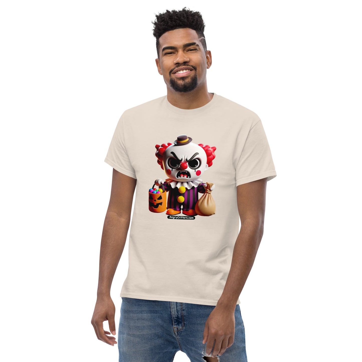 Angry Critters - Halloween Clown Red, Unisex classic tee